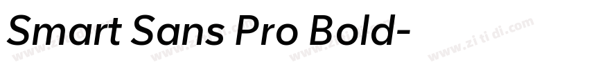 Smart Sans Pro Bold字体转换